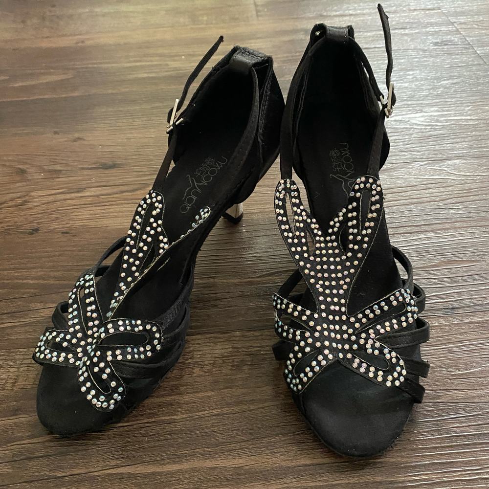 Nikolay Vaco sz 38 black salsa ballroom dance‎ Shoes